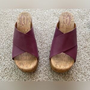 Kork-Ease Sandal Chunky Platform Boho "Tatum" Lavender Purple, Sz 6